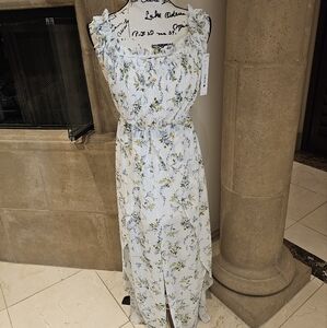 Floral Ruffle Maxi Romper